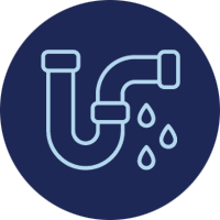 Burger with fried fries on black plate with sauce on the side